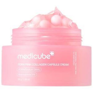 Medicube Capsule Cream with Salmon DNA PDRN & Pink Collagen, Korean Skincare, 1.94 oz