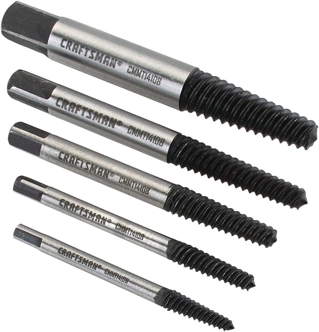 CRAFTSMAN CMMT14108 Spiral Screw Extractor, Damaged & Broken Fastener Removal Tool
