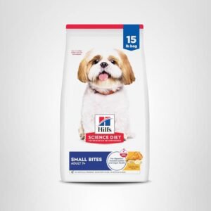 Hill’s Science Diet Adult 7+ Senior Dog Food, Chicken, Brown Rice & Barley, Small Kibble for Senior Dogs, Premium Nutrition, 15 lb Bag