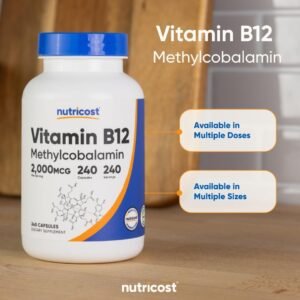 Nutricost Vitamin B12 2000mcg, 240 Capsules