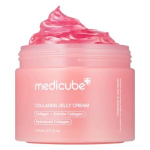 Medicube Jelly Cream with Collagen & Niacinamide, Freeze-Dried Hydrolyzed Collagen for 24H Hydration, 3.71 fl. oz