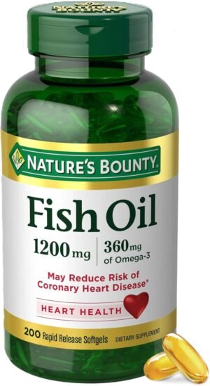NB Fish Oil 1200mg Omega-3, 200 Softgels